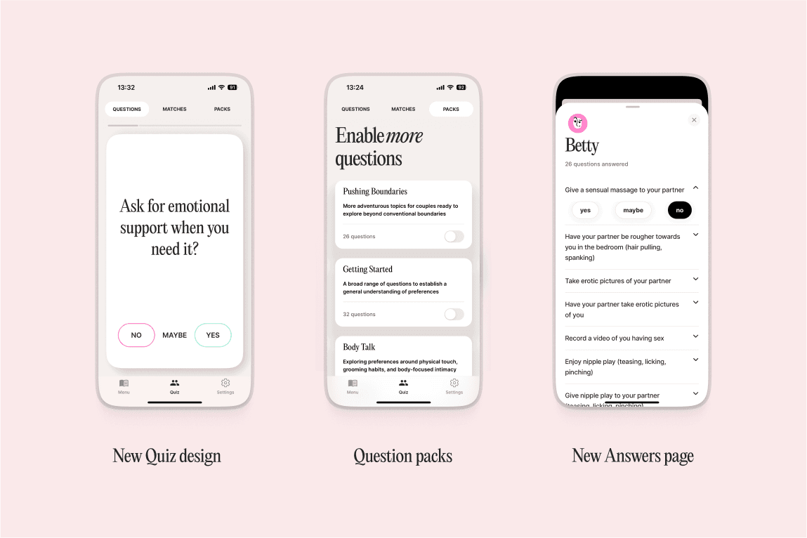 Updated Quizes in Cohesa